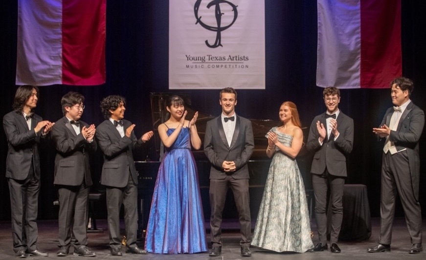 Group shot of 2026 Young Texas Artists Music Competition finalists.